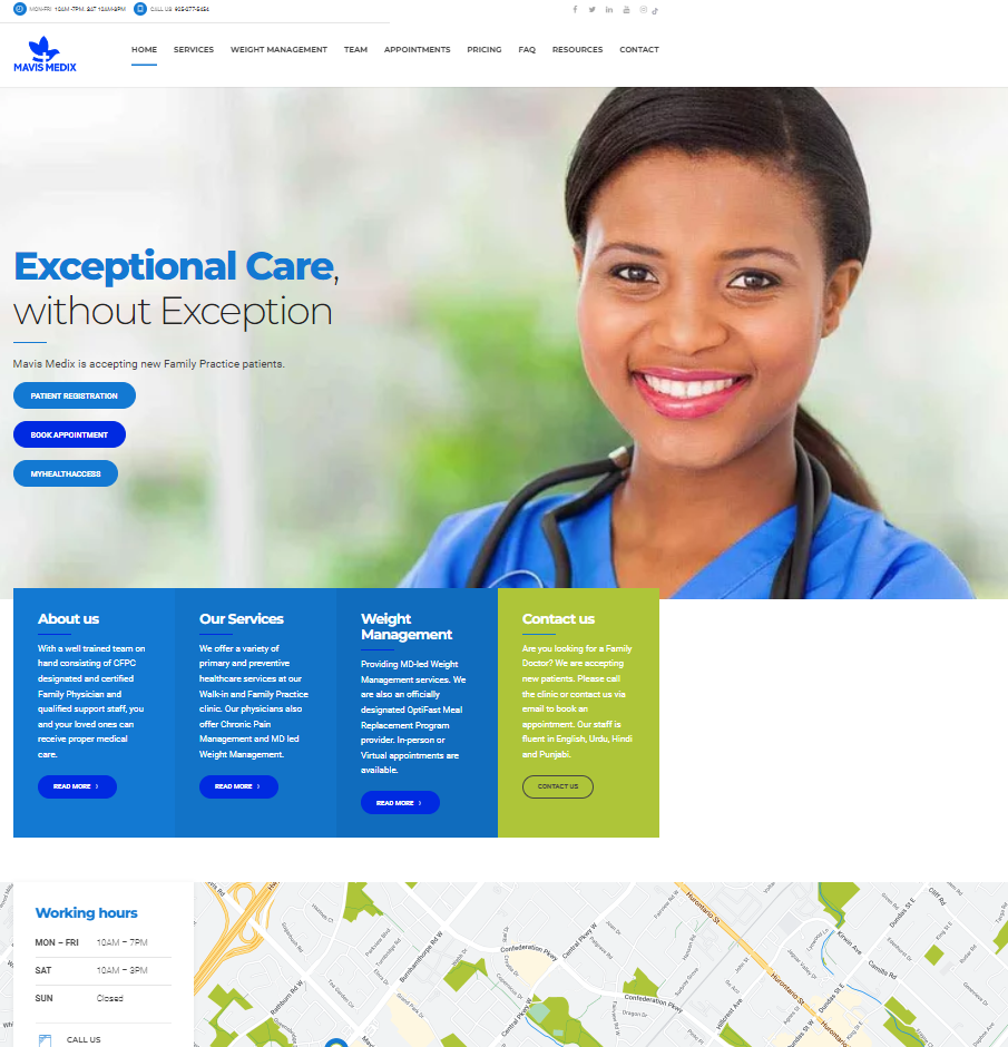 Web Design for Clinic